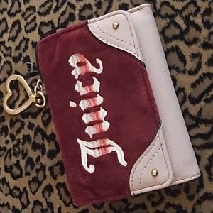 Juicy Couture retro vibe double sided trifold wallet